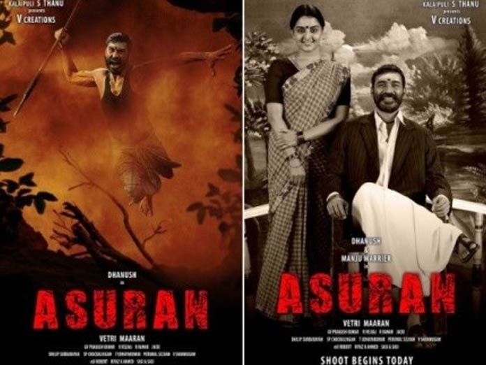 ​Dhanush Unveils Asuran Poster, Shooting Starts