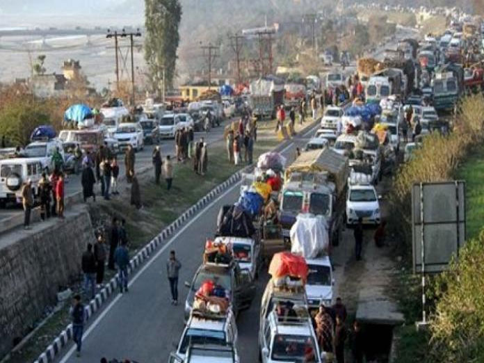 Jammu-Srinagar highway opens partially