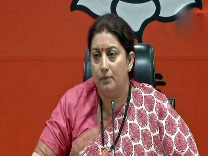 Smriti Irani calls Rahul Gandhi congenital liar, Congress hits back