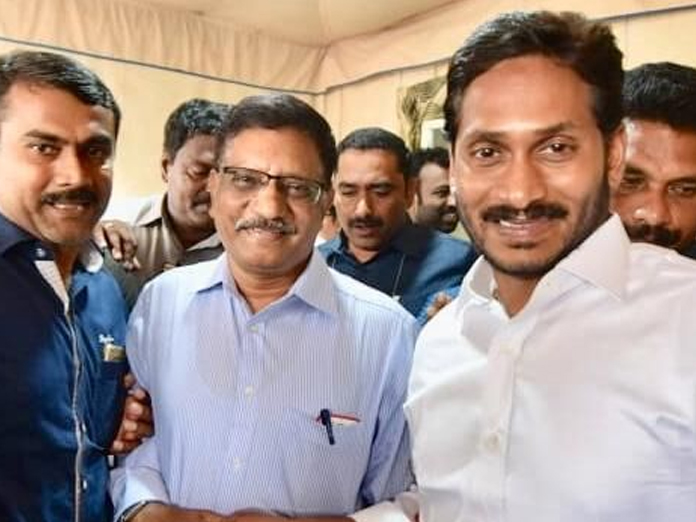 Visakha Steel Plant deputy general manager K Madhusudan Rao meets Jagan