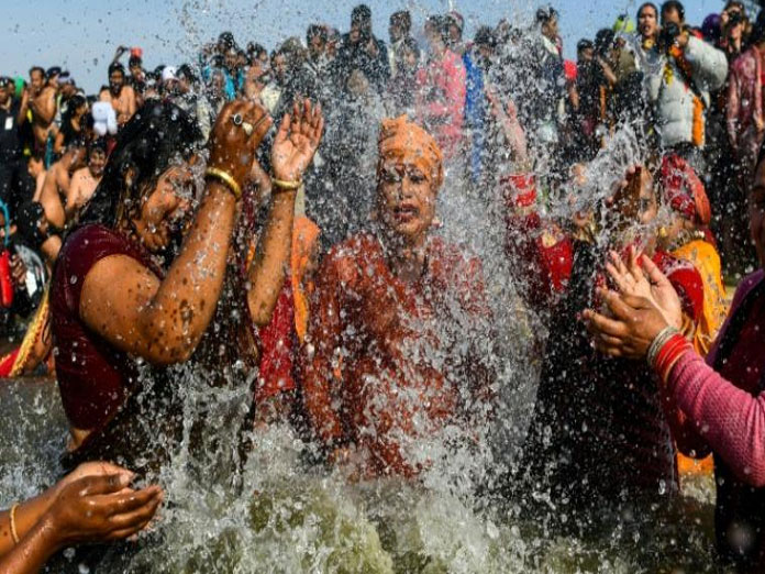In a first, transgenders take holy dip at Kumbh Mela