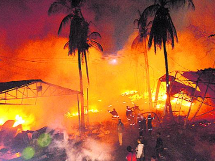 Officials reportedly estimated Rs 20 to 30 crore property loss ? in Nampally Exhibition fire accident