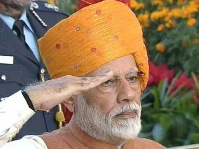 Yellowish orange turban for PM Modi at Republic Day event