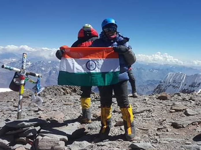 Proud to be the first Indian woman cop mountaineer