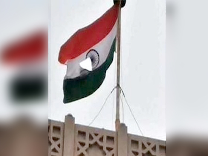 National flag torn at Osmania University
