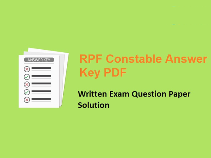 RPF constable exam answer key released