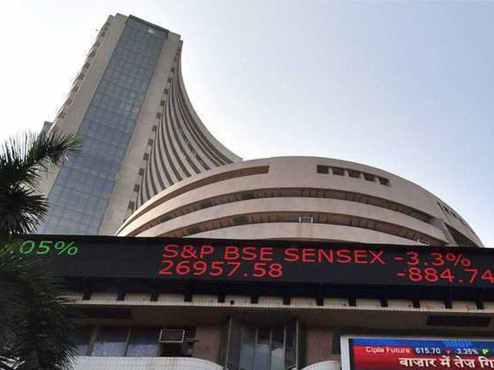 Sensex down 190 points, financials in red