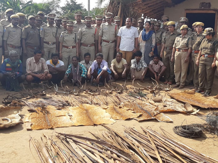 Huge haul of animal skins, horns in Kothagudem