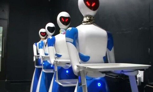 Robot Waiters welcome customers at this Chennai restaurant