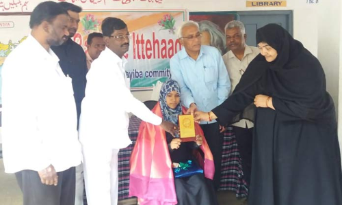 Class 6 student feted for Telugu proficiency