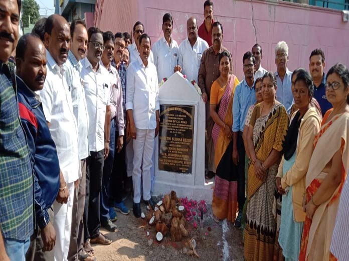 Foundation laid for CC road works