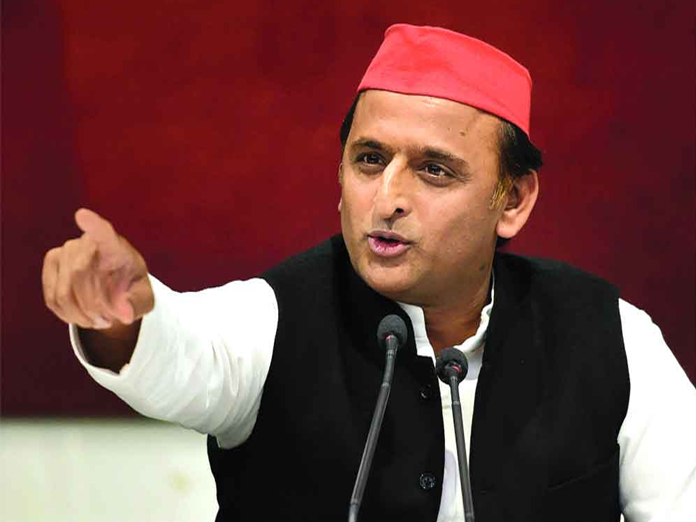#NeverAgain let the BJPs two and a half men rule us: Akhilesh to voters