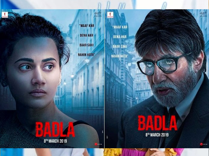 Badla First Look Out, Amitabh Bachchan, Taapsee Pannu And Shah Rukh Khan Indulge in Quirky Banter