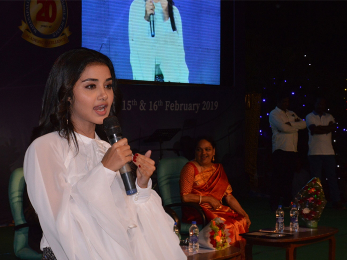 Heroine Anupama attends MITS fest in Madanapalle
