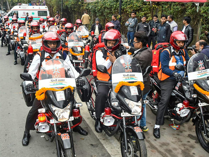 Delhi govt launches bike ambulance services