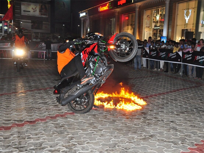 Stunning bike stunts organised in Vijayawada