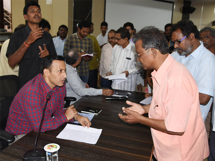 Collector Praveen Kumar pulls up officials over encroachments