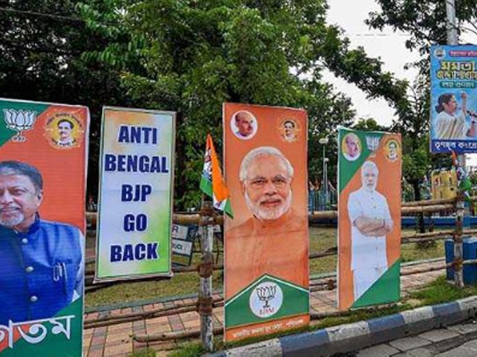 Now cut-out war between BJP, Trinamool in Bengal