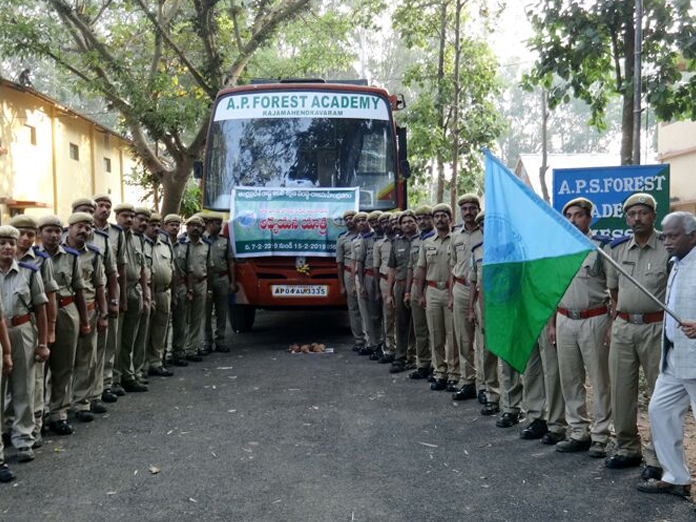 Forest officers study tour begins in Rajamahendravaram