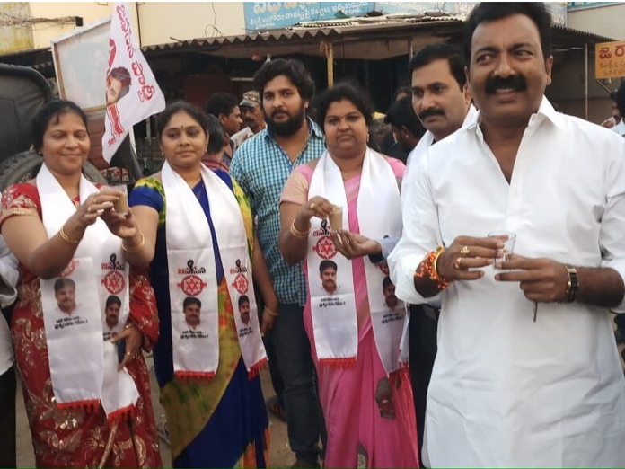 Poll campaign by JSP activists