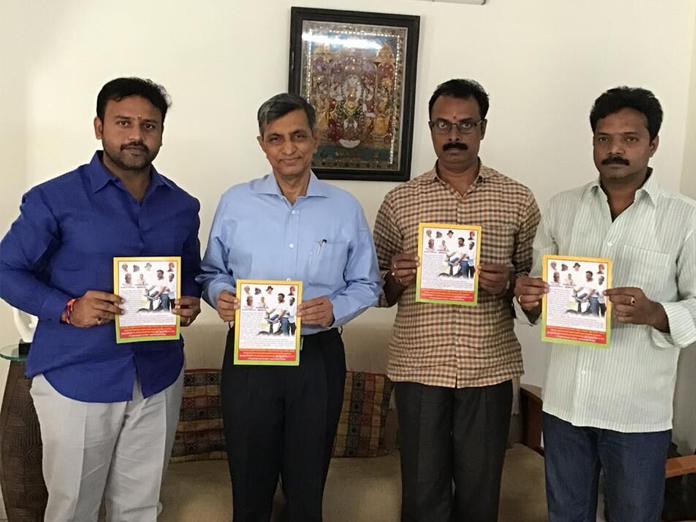 LSP chief Jayaprakash Narayana extends support to Krishna Prasanna in Vijayawada