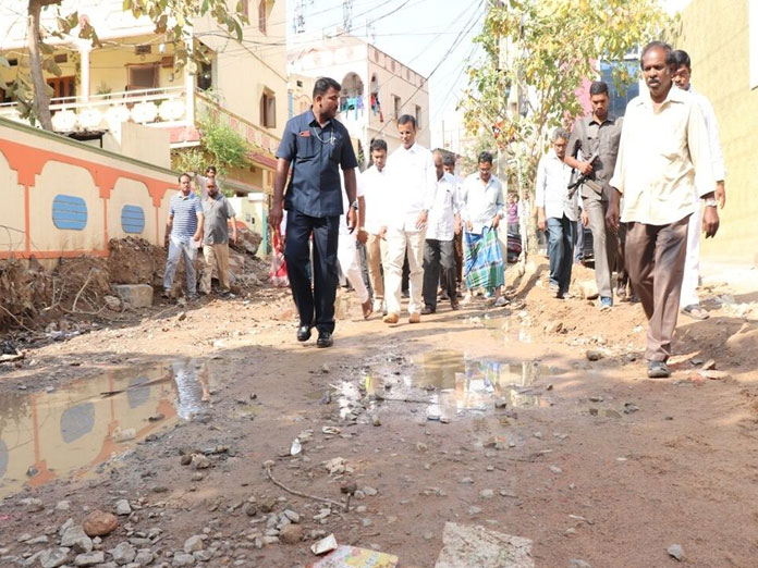 MLA assures to resolve road drainage issues