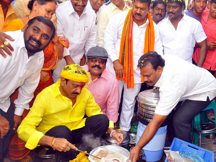 MLA Badeti Bujji begins campaign ahead of polls in Eluru