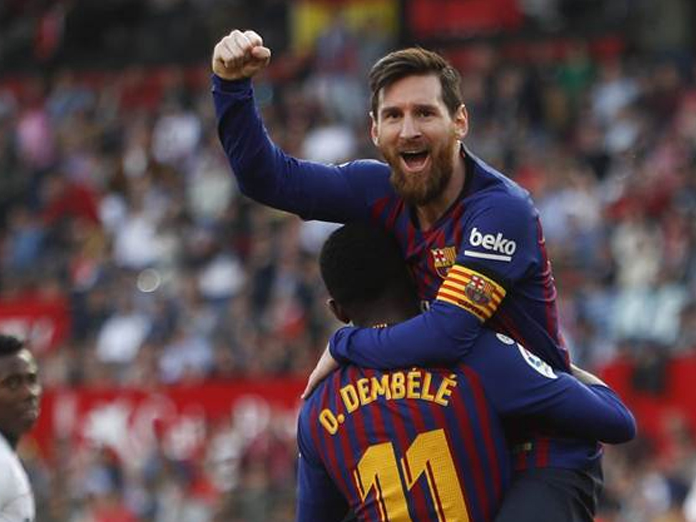 Messi leads Barca to 4-2 win over Sevilla in La Liga
