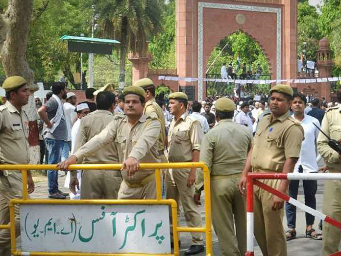 Security beefed up at AMU after altercation between students, TV crew over Asaduddin Owaisi event