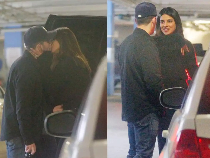 Priyanka, Nick kiss away in parking lot