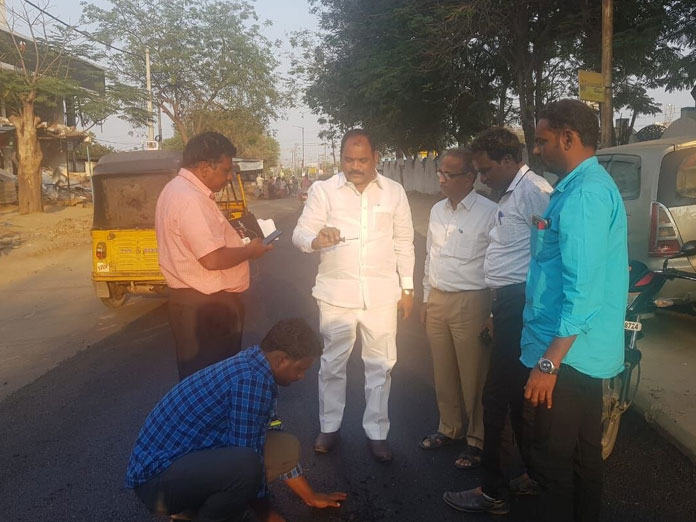 Ragam inspects BT road works