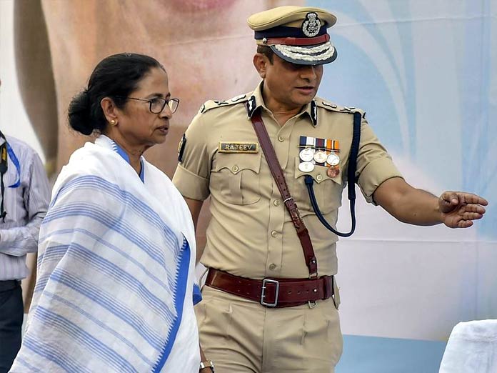 Rajeev Kumar never joined the sit-in, Centres claims a lie: Mamata