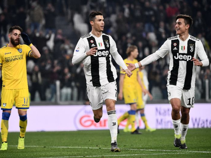 Ronaldo, Dybala on target as Juventus beat Frosinone before Atletico Madrid showdown