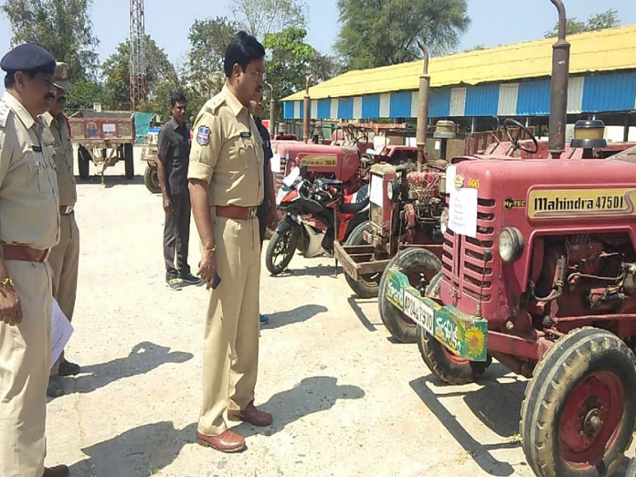 Three arrested for lifting tractor engines, trolleys