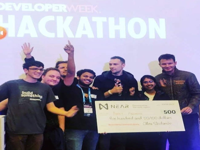 SRM AP students win laurels in Developer Week Hackathon