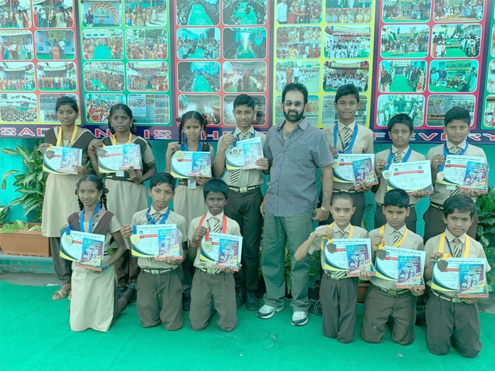 Sadhana students bag 13 medals in kakinada