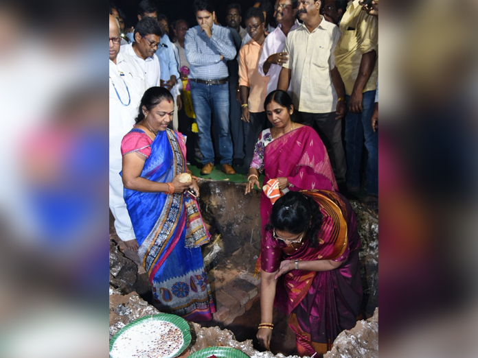 Stone laid for Jagjivan Ram Bhavan in Kakinada