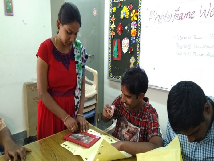 Teaching life skills to specially challenged