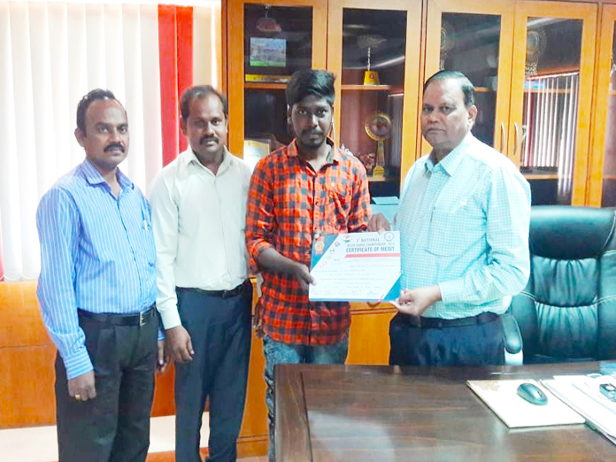 Rayalaseema University student excels in sambo tourney, feted