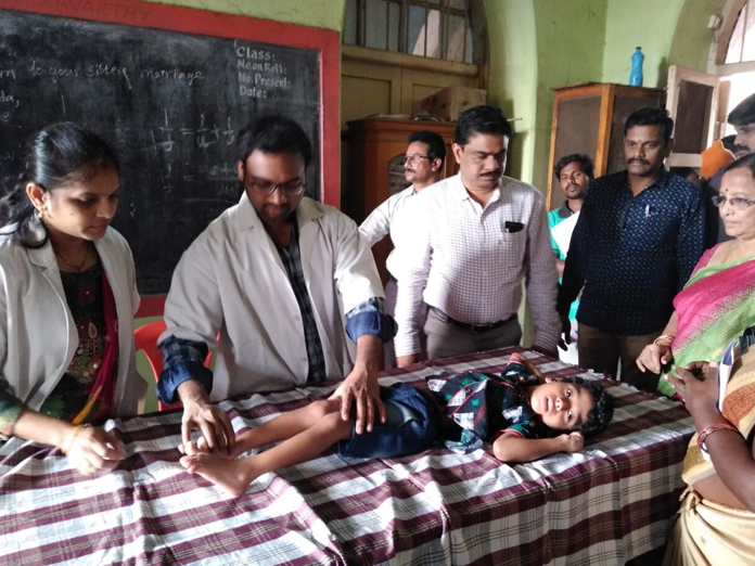 Assessment camp for differently-abled kids held by SSA in Kakinada