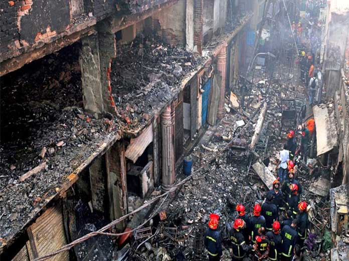 70 killed in massive fire at chemical warehouses in Dhaka