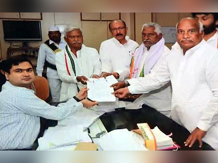 Telangana: Congress leader Jeevan Reddy files nomination for MLC election