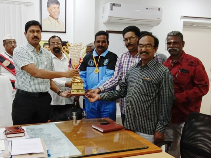Sanitation staff gets pat for winning CM Cup