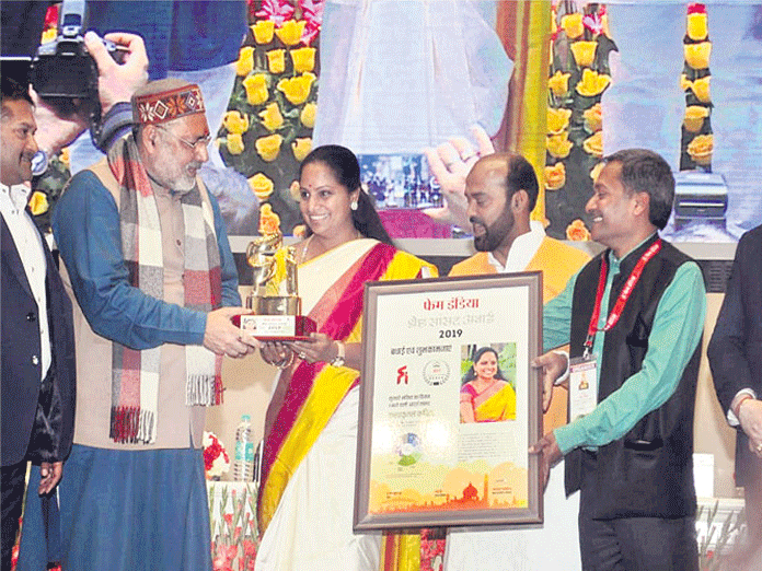 Best parliamentarian award for Nizamabad MP Kavitha