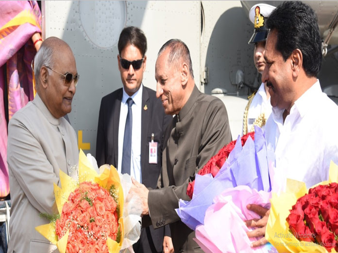 President Ramnath visits Swarna Bharat Trust