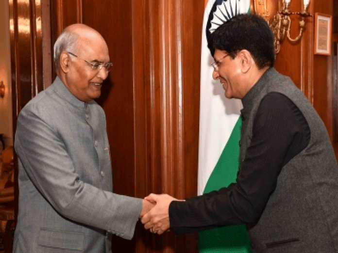 Goyal meets President ahead of Budget