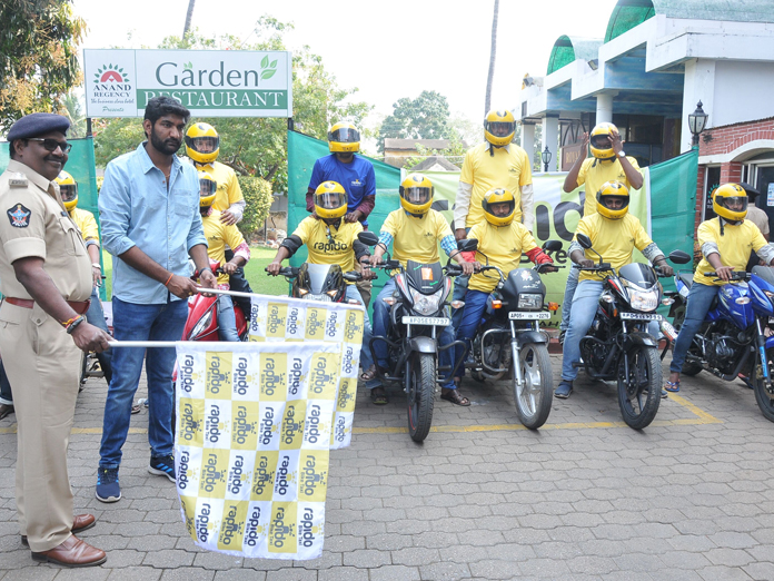 Bike taxi services launched  in Rajamahendravaram