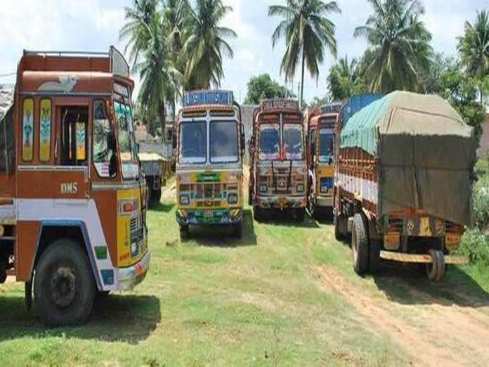 Sand laden vehicles seized