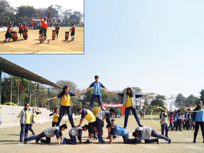 The Excelsior American School showcase their sportsmanship sprit during annual sports meet