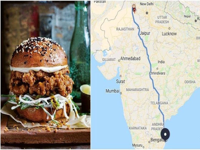 Technical glitch in the swiggy app places order from Chennai to Rajasthan